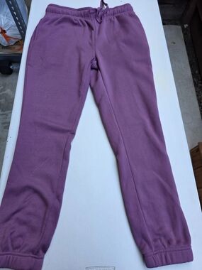 Women's Drawstring Jogger Pants in Dusty Mauve